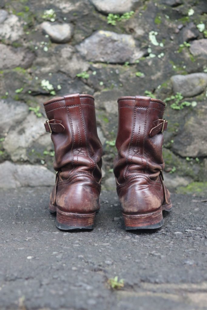 Benzein Keeper Engineer Boot—Horween Overdyed Brown Horsehide