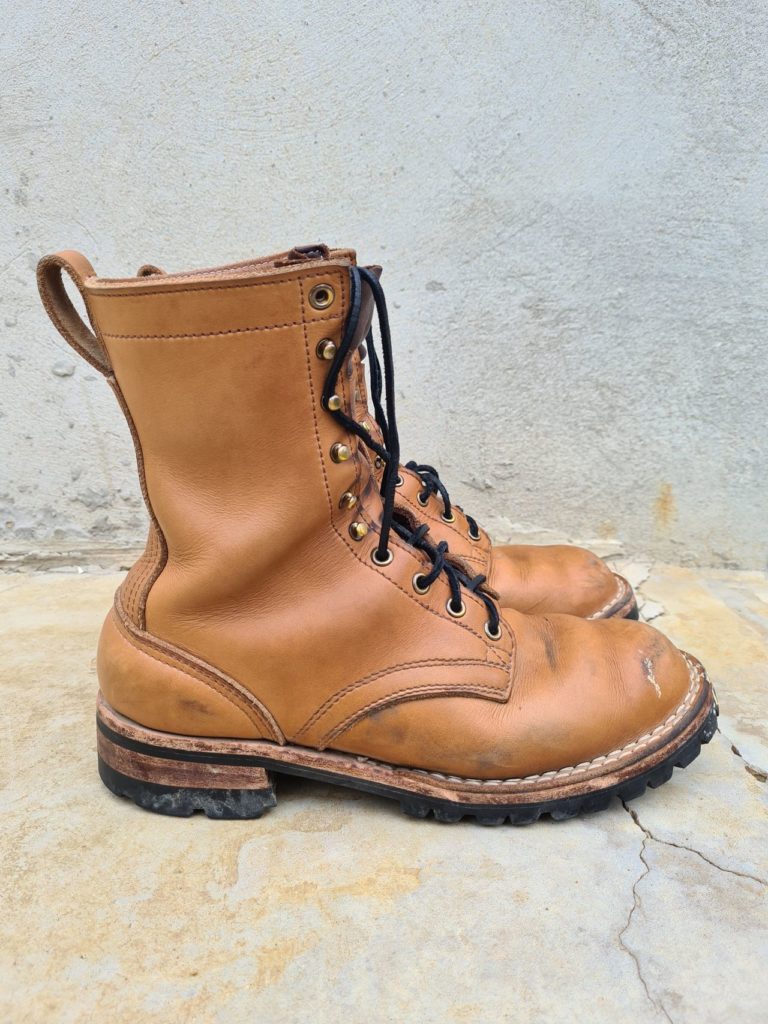 Nicks Boots Overlander Seidel Tan Smooth Stitchdown Patina Thunderdome