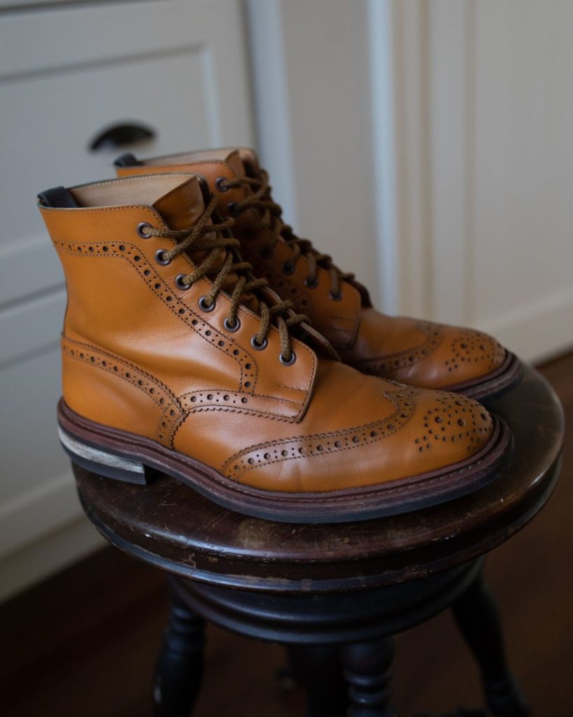 Trickers Stow—Acorn—Stitchdown Patina Thunderdome
