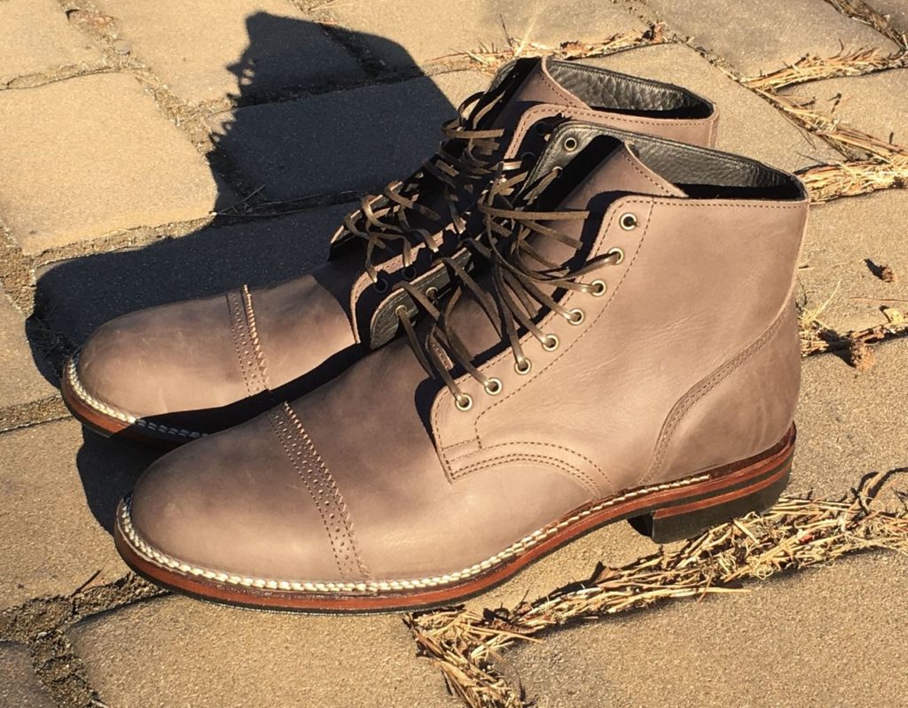 Viberg x Division Road Service Boot—1071 Port Vitello Calf—Stitchdown Patina Thunderdome