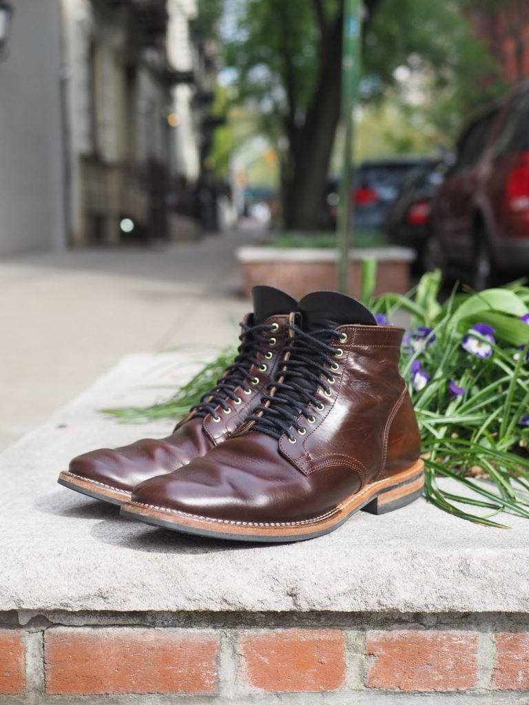 Viberg Service Boot—Maryam Brown Horsebutt—Stitchdown Patina Thunderdome