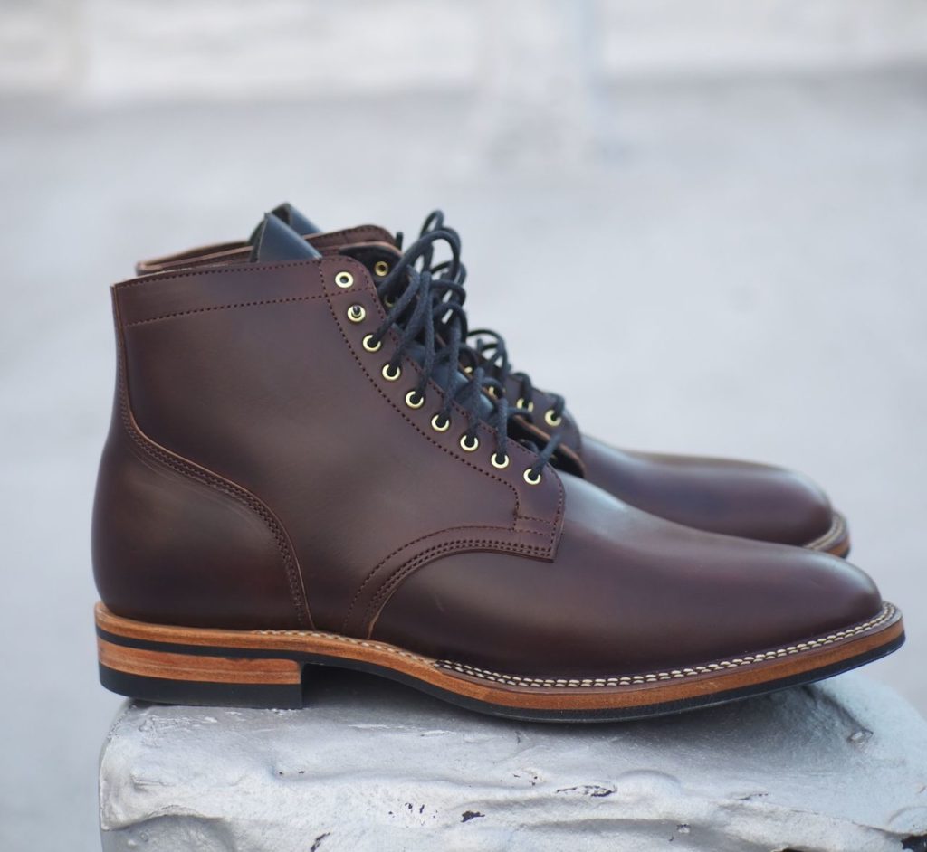 Viberg Service Boot—Maryam Brown Horsebutt—Stitchdown Patina Thunderdome