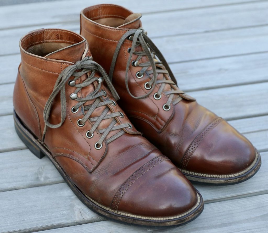 Viberg Service Boot—Maryam Used Cuoio Vitello Calf—Stitchdown Patina Thunderdome