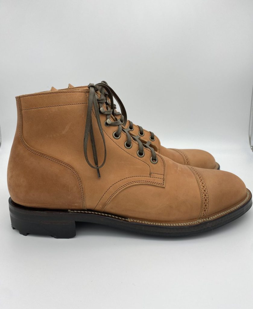 Viberg Service Boot—Maryam Used Cuoio Vitello Calf—Stitchdown Patina Thunderdome