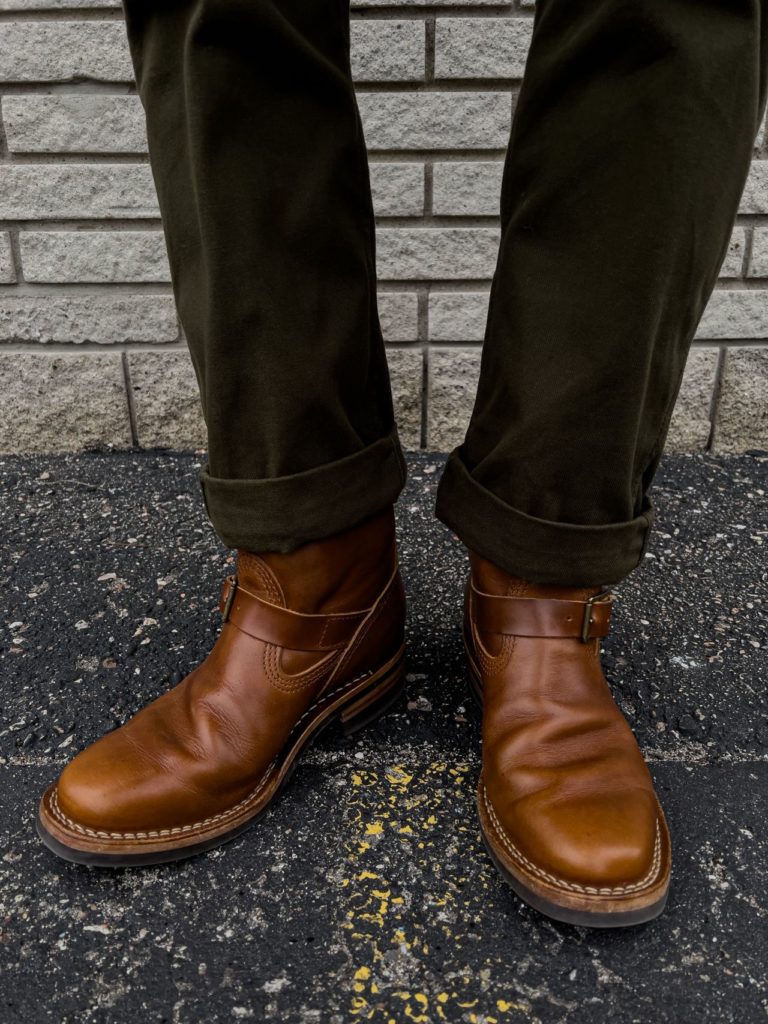 Wesco Boss Engineer—Seidel British Tan Domane—Stitchdown Patina Thunderdome