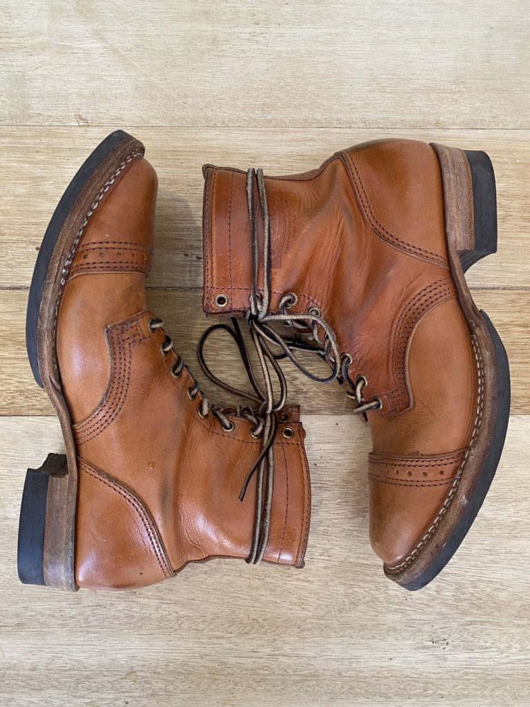 Wesco x Signet Hendrik—Wickett & Craig Russet Harness—Stitchdown Patina Thunderdome