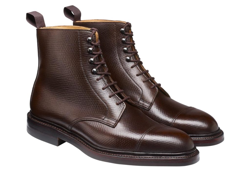 crockett jones coniston dark brown hatch grain shell cordovan