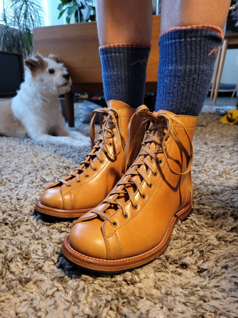 Stitchdown Patina Thunderdome—Flame Panda Monkey Boot—Maryam Natural Horsebutt—NEW