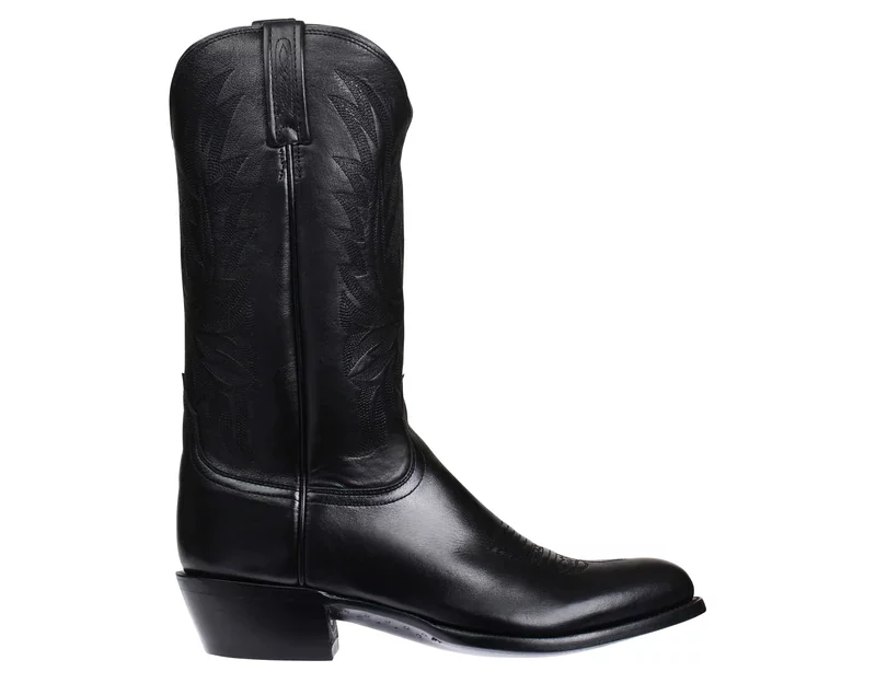 lucchese carson black calf