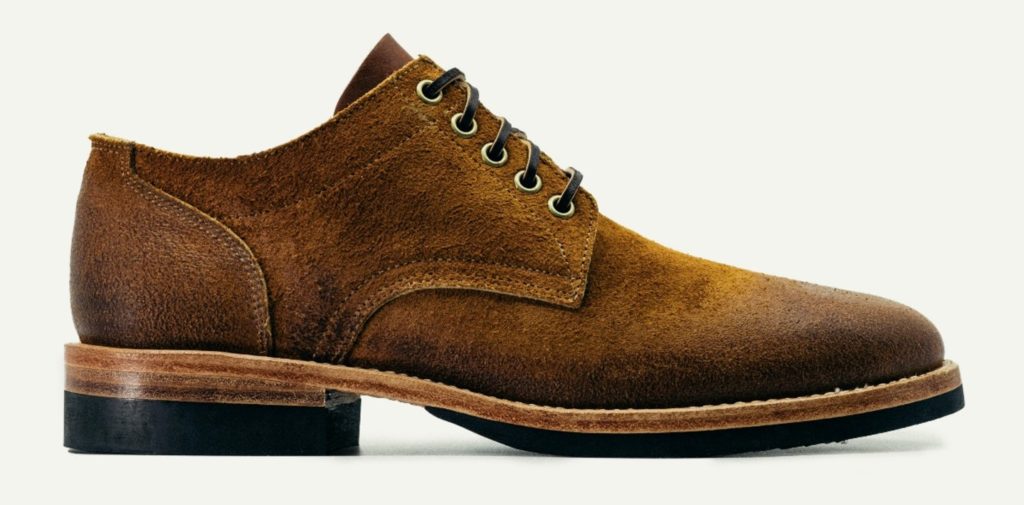 oak street bootmakers trench oxford tobacco roughout