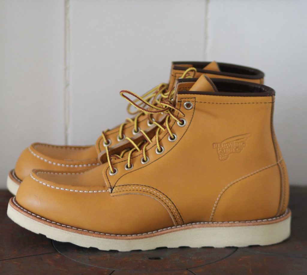 Stitchdown Patina Thunderdome—Red Wing Moc Toe SB Foot Maize Mustang - NEW