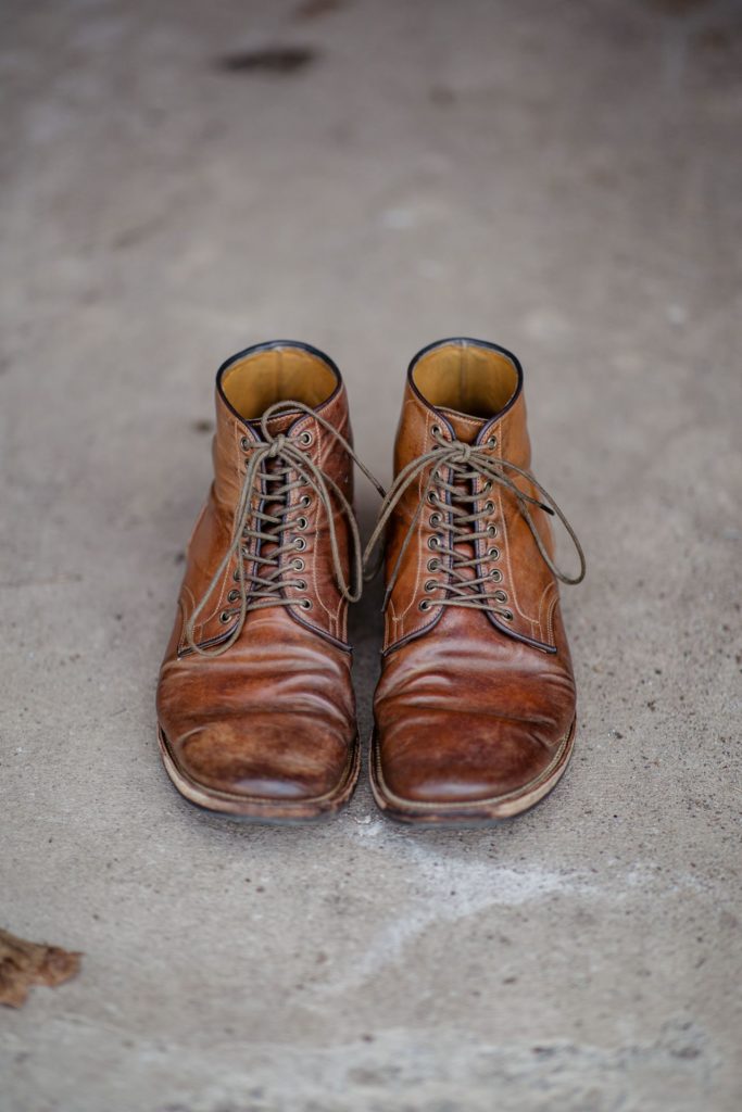 Stitchdown Patina Thunderdome—Viberg Service Boot Horween Bourbon Shell Cordovan