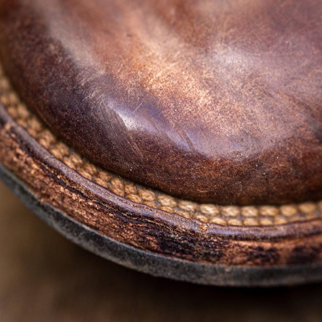 Stitchdown Patina Thunderdome—Viberg Service Boot Horween Bourbon Shell Cordovan