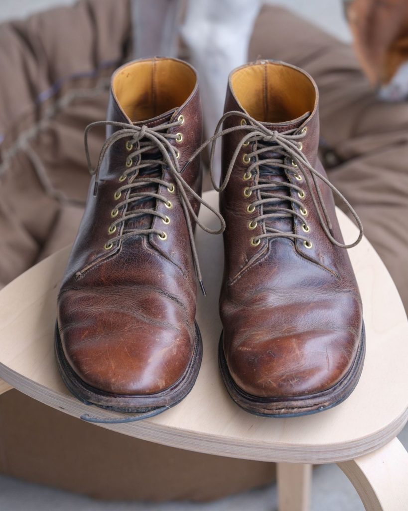 Stitchdown Patina Thunderdome-Viberg Service Boot Horween Rowdy Dachshund