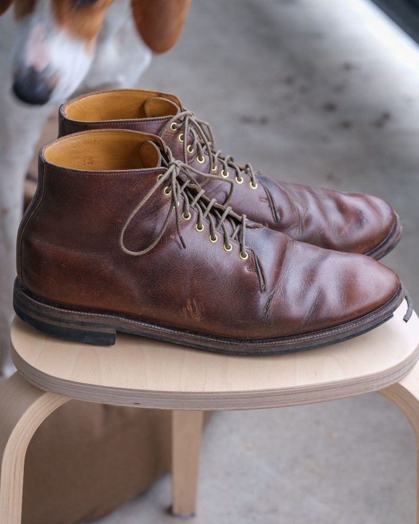 Stitchdown Patina Thunderdome-Viberg Service Boot Horween Rowdy Dachshund