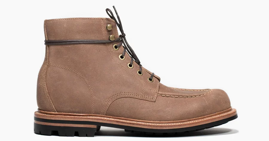 grant stone brass boot natural waxed commander