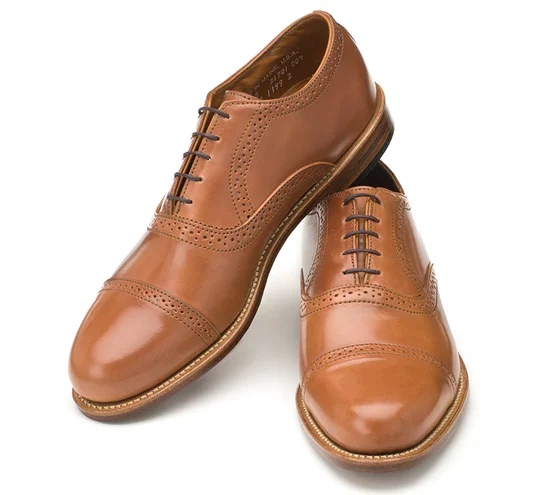 rancourt bartlett oxford caramel shell cordovan
