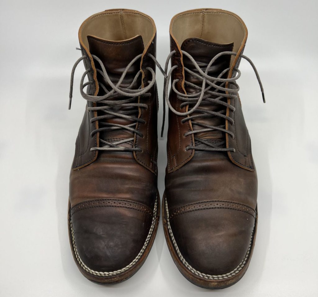 viberg service boot black shell cordovan