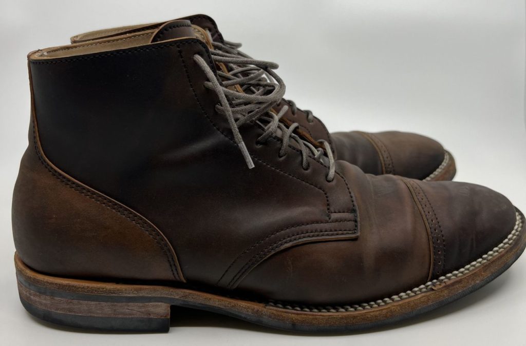 viberg service boot black shell cordovan