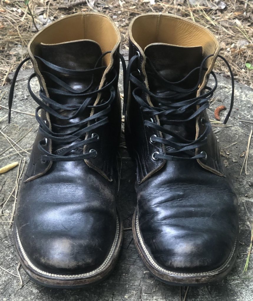 viberg service boot shinki black latigo horsehide