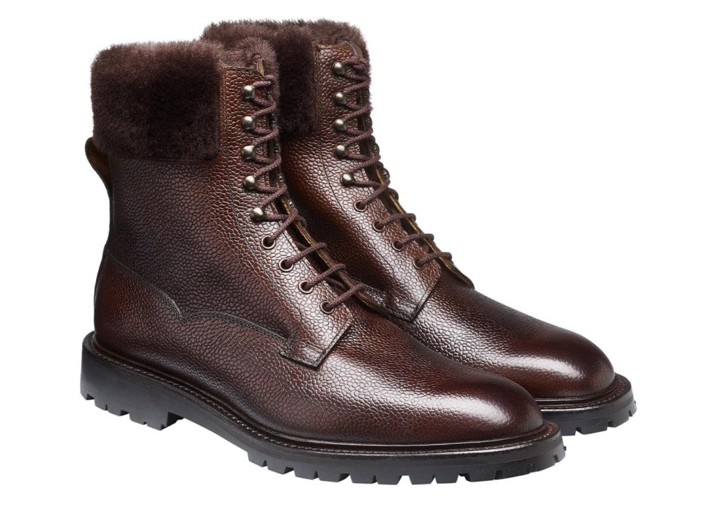 crockett jones glencoe dark brown scotch grain