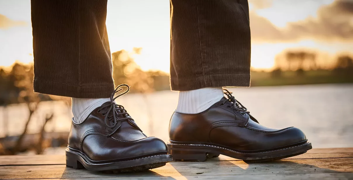 Acme Shoemaker Split Toe Derby Horween Color 4 Shell Cordovan