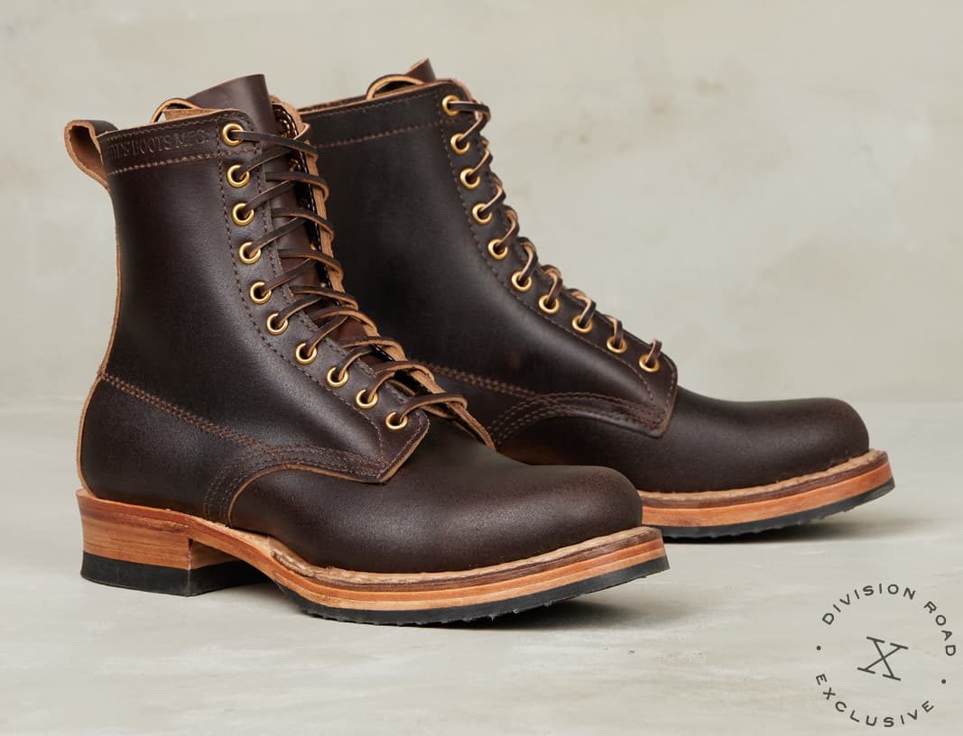 whites boots x division road semi dress 375 brown waxed flesh