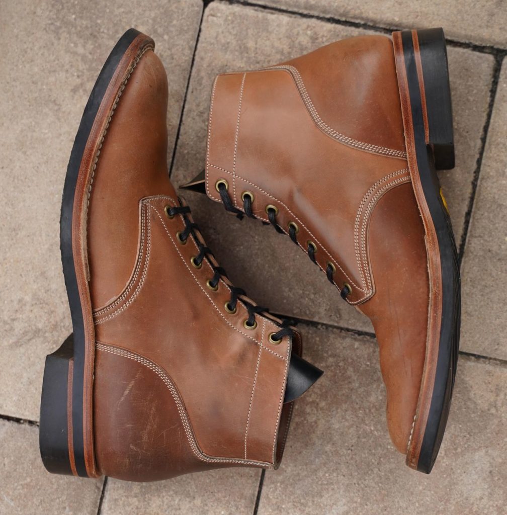 onderhoud boondocker unglazed natural shell cordovan