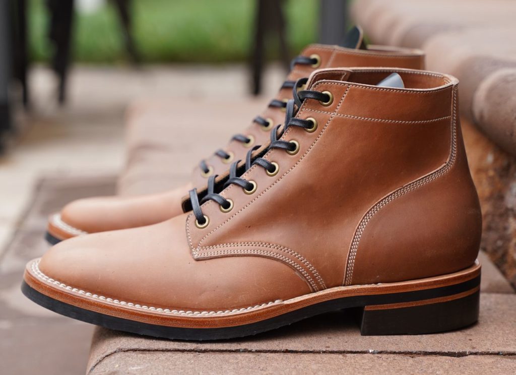 onderhoud boondocker unglazed natural shell cordovan