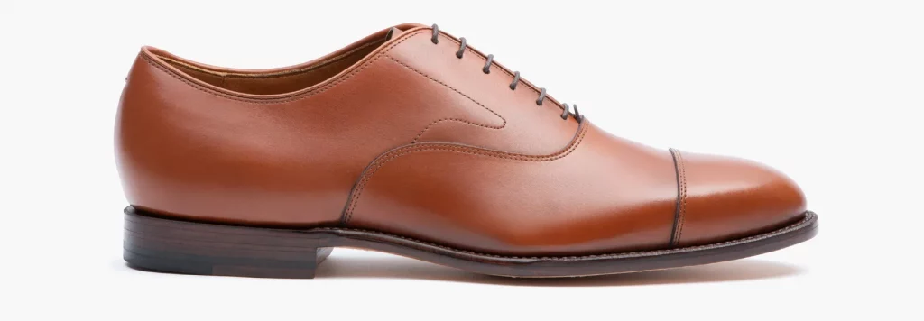 grant stone oxford cap toe balmoral oxford british tan