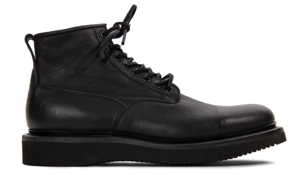 viberg scout boot nero washed kangaroo