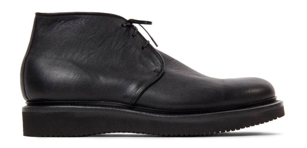 viberg uplands boot nero washed kangaroo