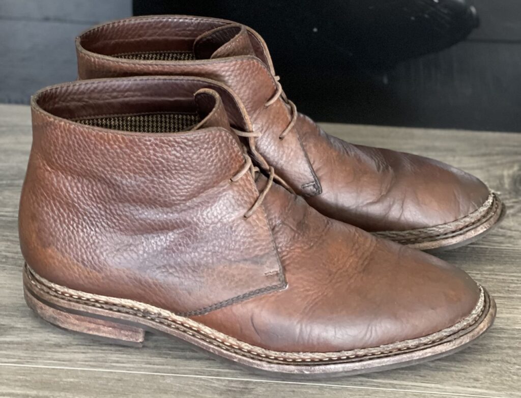 Blkbrd Shoemaker Fenrir Chukka Boot bison patina thunderdome end