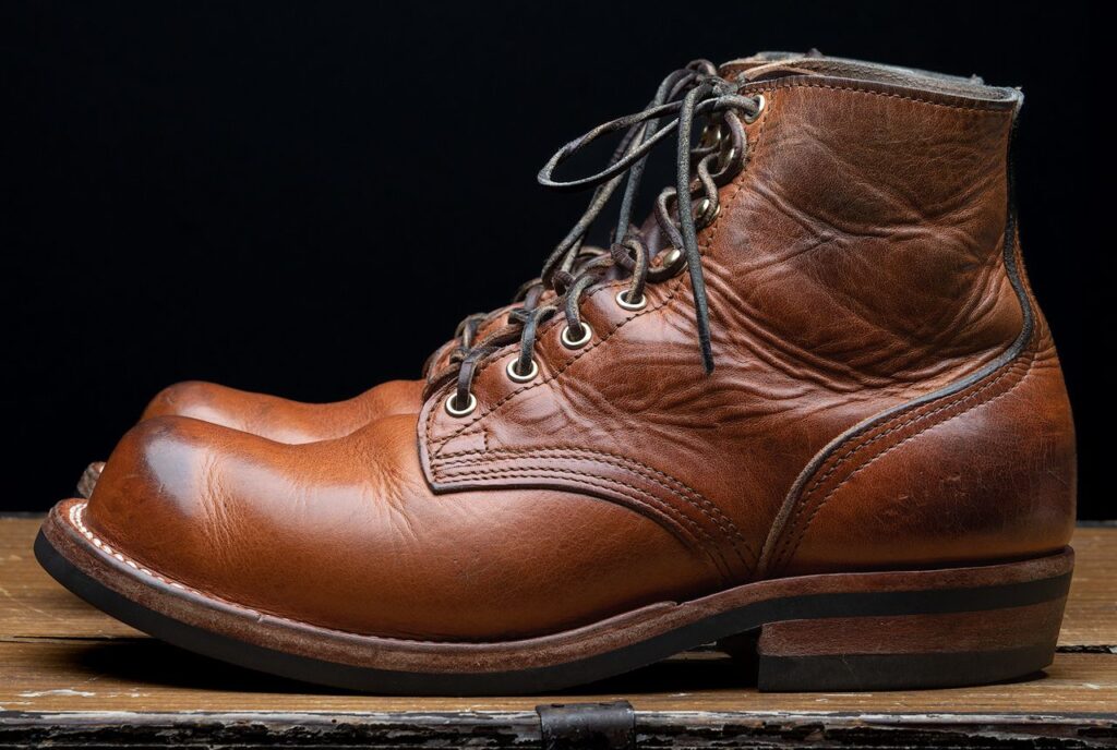 Nicks Prospector Horween Natural Dublin patina thunderdome end
