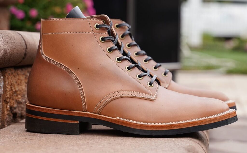 Onderhoud SVC01 Boondocker Horween Unglazed Natural Shell Cordovan patina thunderdome beginning