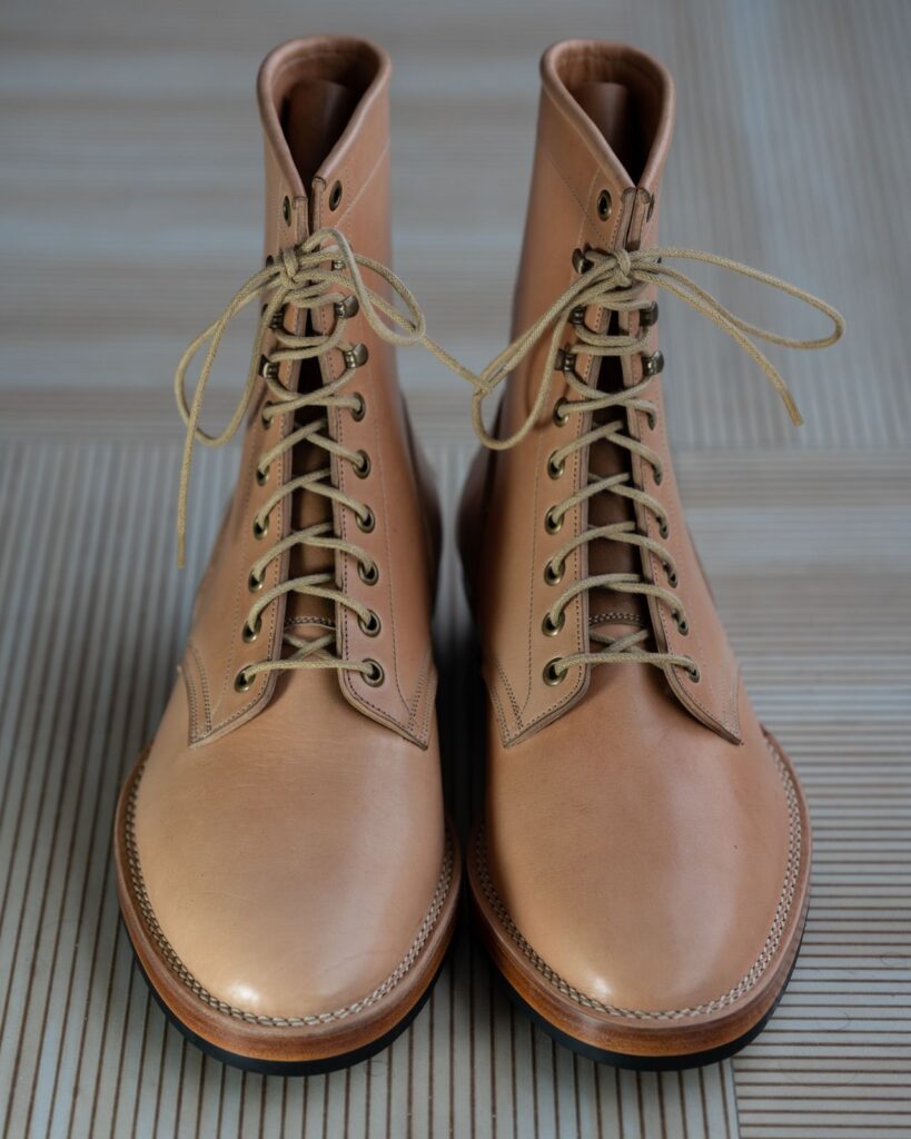 Onderhoud SVC02 Packer Boot Shinki Natural Oiled Horsebutt patina thunderdome beginning