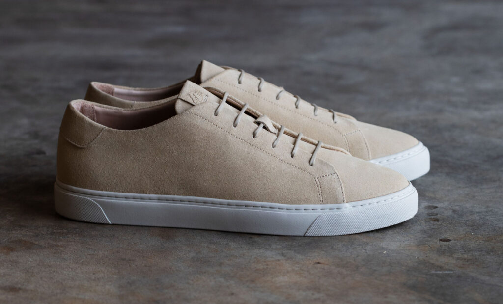 grant stone coast sneaker butter suede