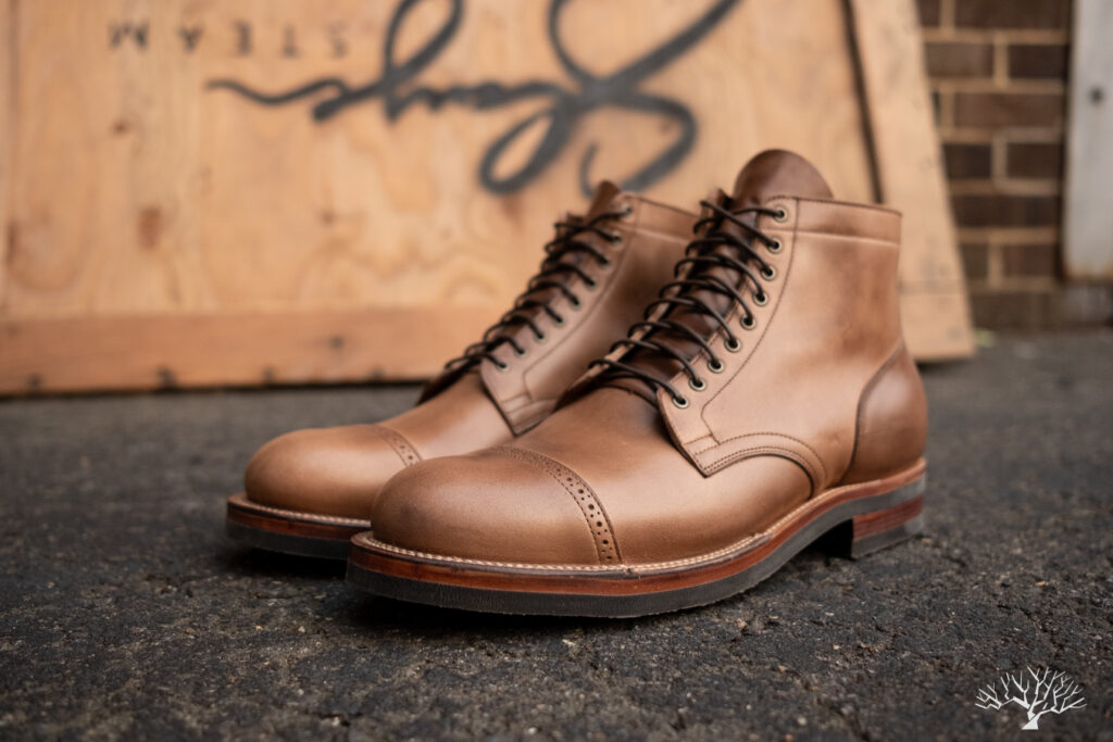 Withered Fig x Viberg Natural CXL Service Boot—2030 Last—Lactae Hevea Outsole
