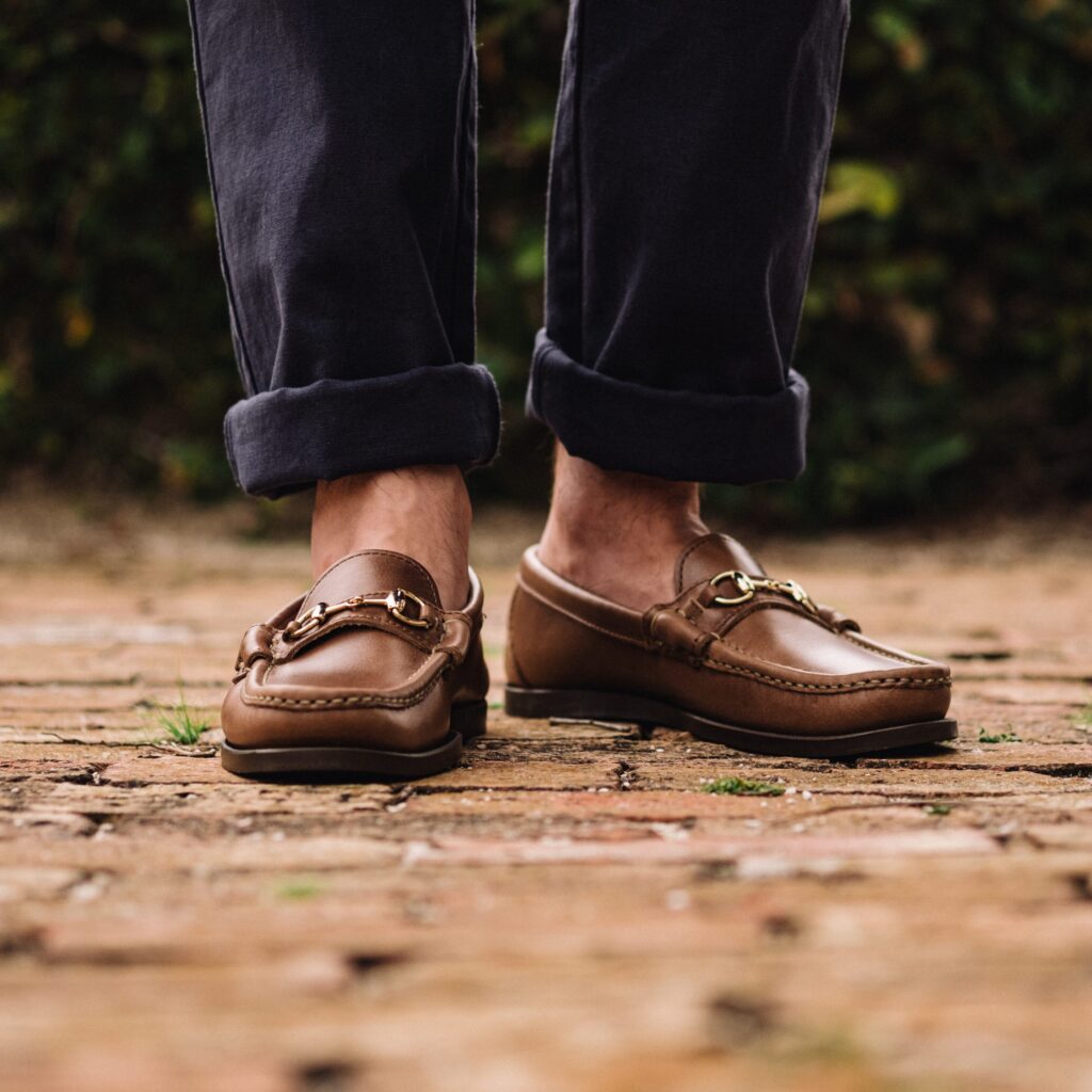 oak street bootmakers bit moc natural chromexcel