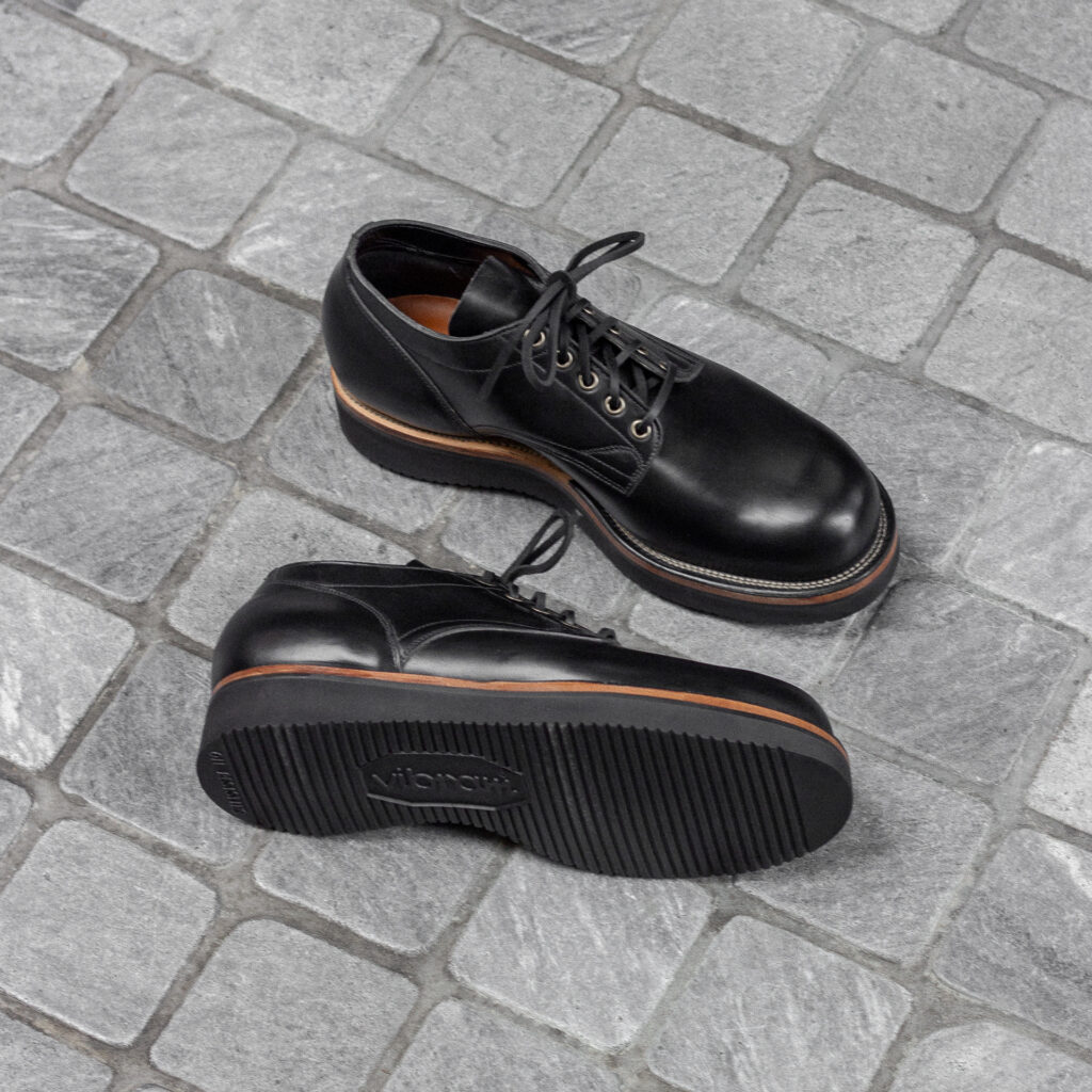 Viberg 145 Oxford—Horween Black CXL—Vibram 2021 Sole