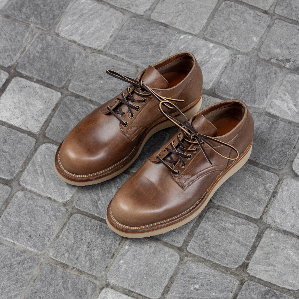 Viberg 145 Oxford—Horween Natural CXL—Vibram 2021 Sole