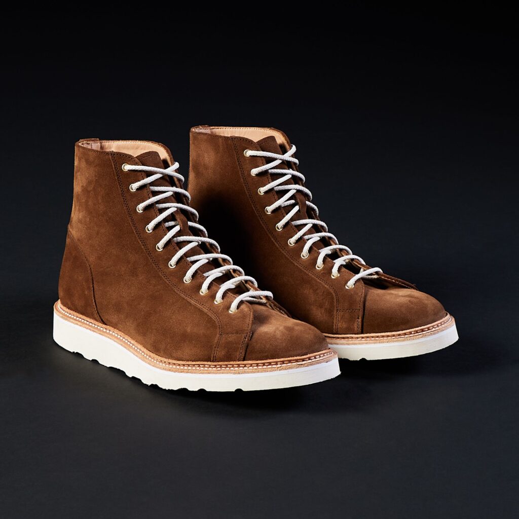 division road x trickers super monkey boot — snuff suede