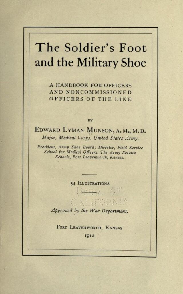 the soldiers foot and the military shoe