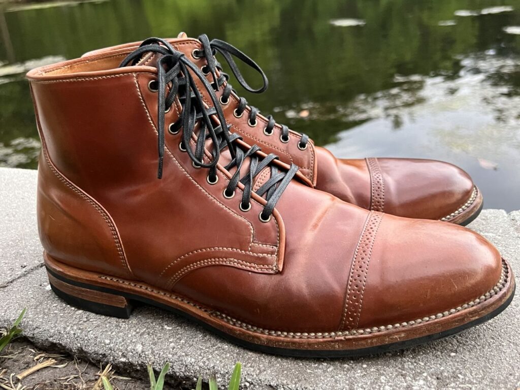 horween natural shell cordovan