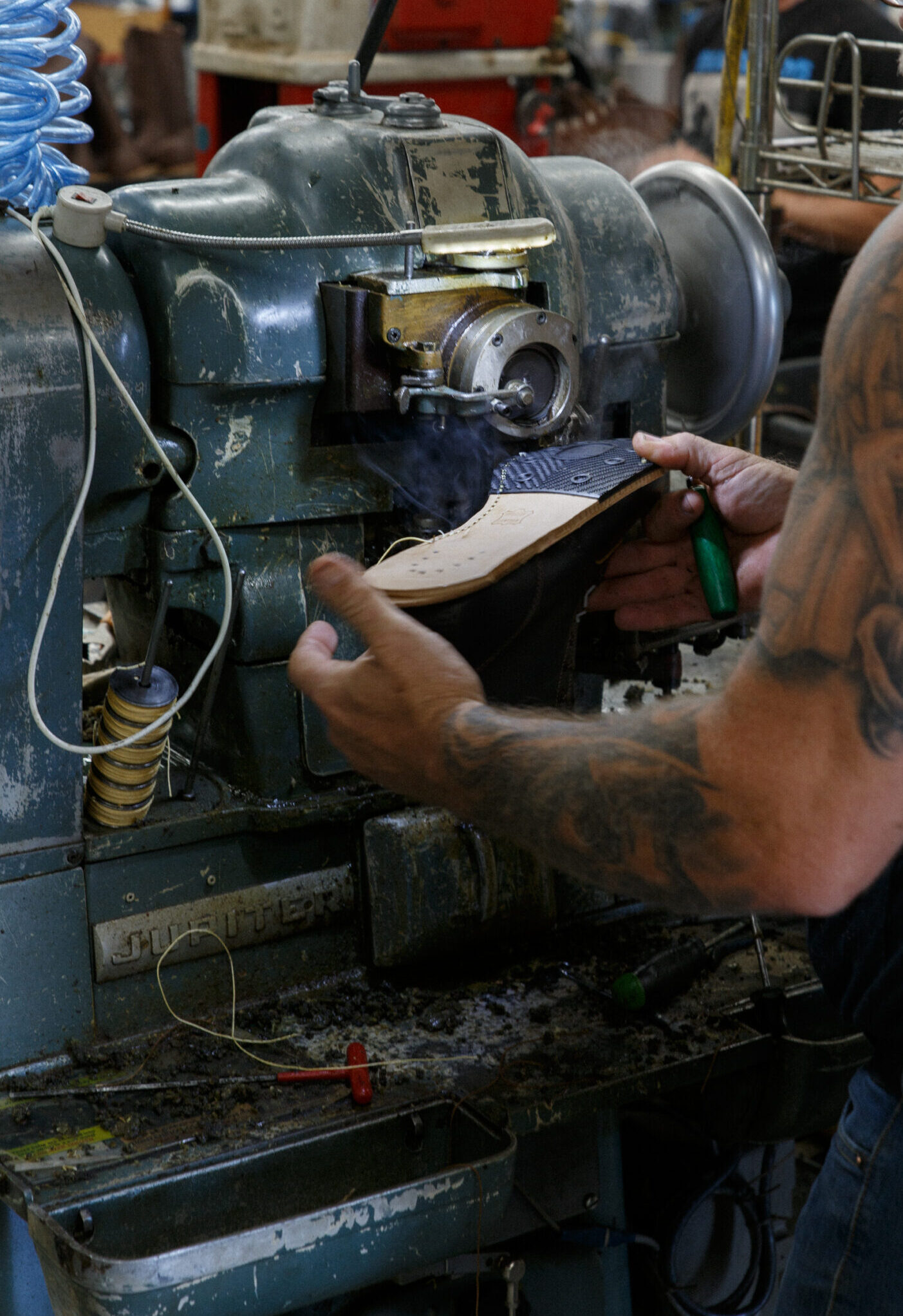 red wing shoes outsole stitching