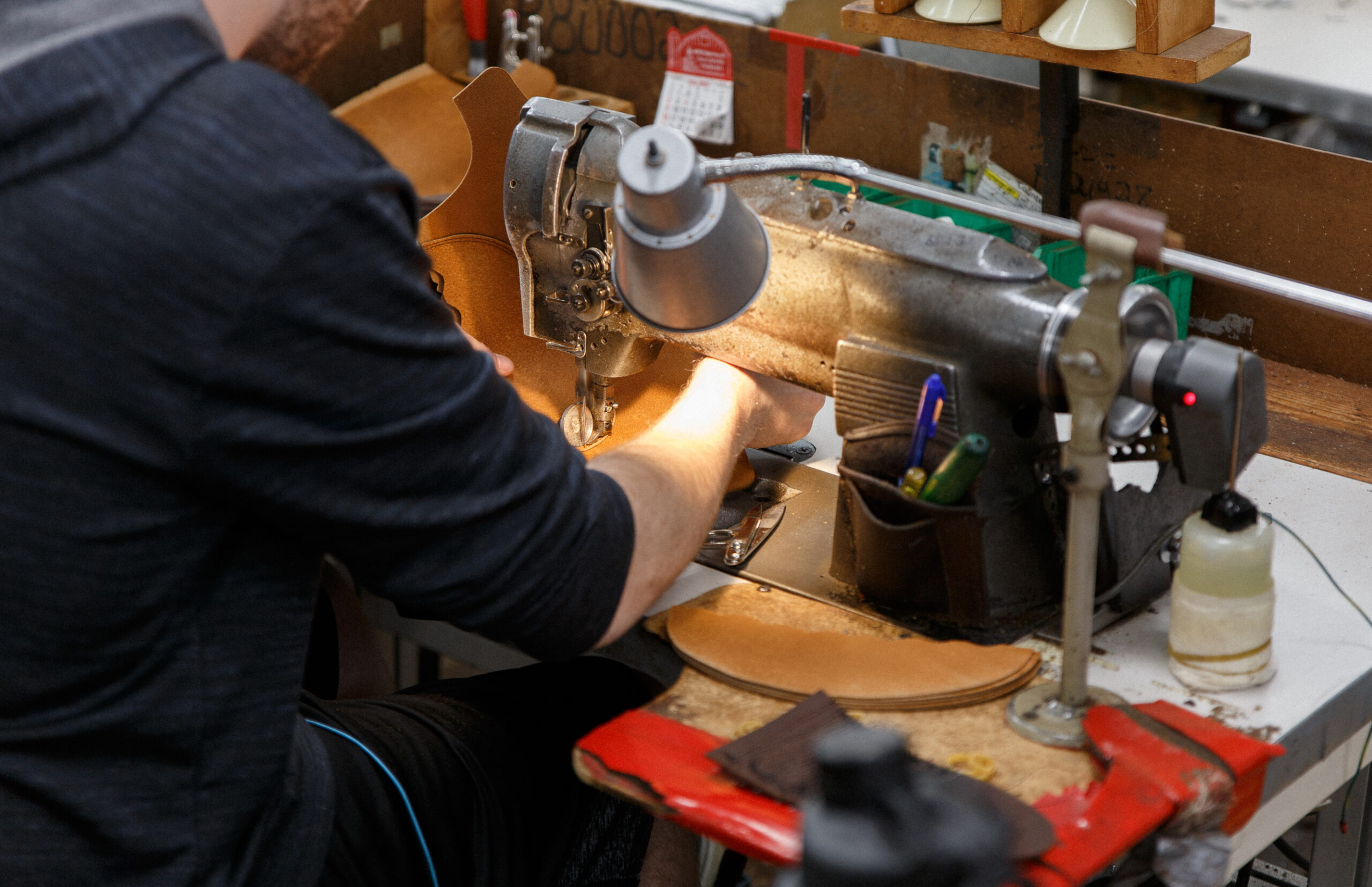 red wing shoes stitching heel counters