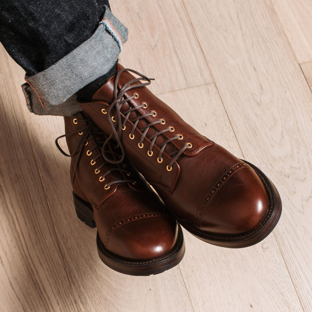 Grant Stone Garrison Boots—CF Stead Classic Crimson Kudu