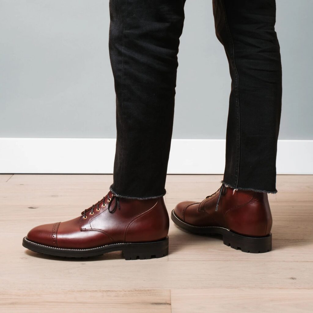 Grant Stone Garrison Boots—Horween Color 8 CXL
