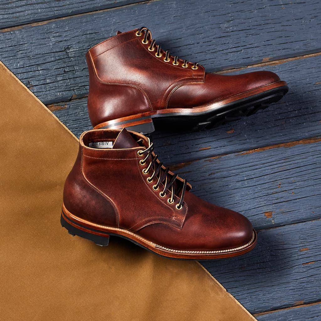 Division Road x Viberg Service Boot—Horween Nut Brown Cypress