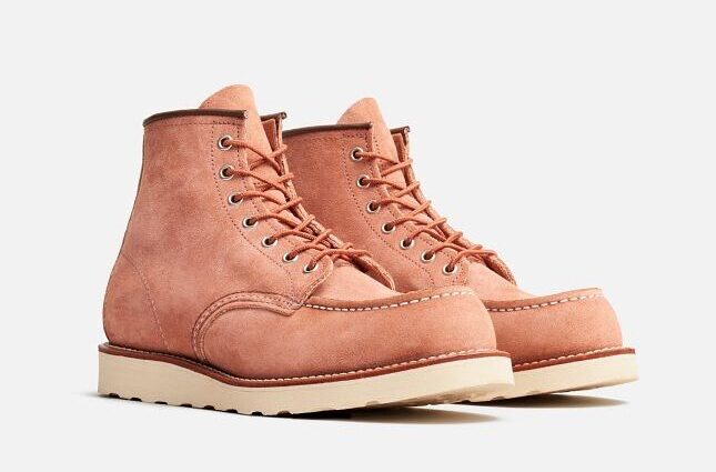 Red Wing - Classic Moc - Dusty Rose Abeline
